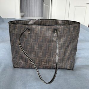 Fendi Zucca Roll Tote